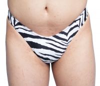 The Ultimate Genital Hiding Gaff Zebra Print