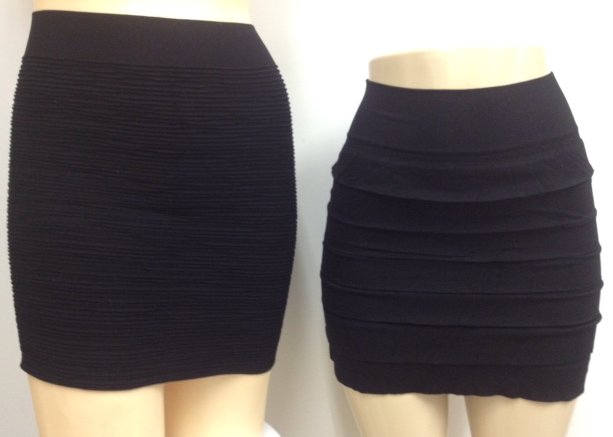 Two Pack Black Mini Skirts Two+Pack+Black+Mini+Skirts