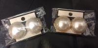 Two Pack Large Pearl Clip Ons