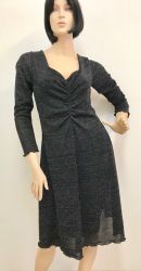 Silver And Black Rouched Dress Sale