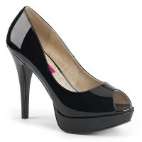 PL-Chloe-01 Peeptoe Platform Pump