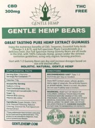 Relaxing Gentle Hemp Bears 30 Count