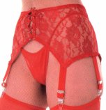 Lace+-Up+Wide+6+Garter+Garterbelt