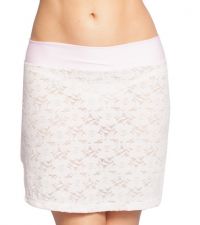 Pink Lace Mini Skirt