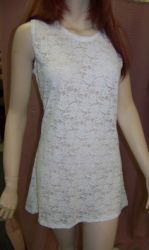 DSLV-White Lace Tank Dress